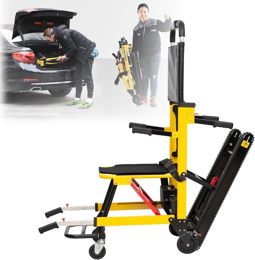Salvaescaleras Para Personas Mayores,Elevadores De Escaleras Eléctricos,Silla De Ruedas Para Subir Escaleras Con Orugas,Escalera De Silla Portátil Plegable...