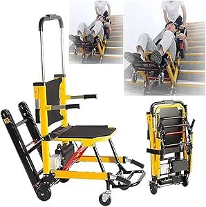 WOLWES Elevador De Escaleras Eléctrico para Sillas De Ruedas,Salvaescaleras para Personas Mayores,Salvaescaleras Portátil,Salvaescaleras,Silla De Ruedas para Subir Escaleras A