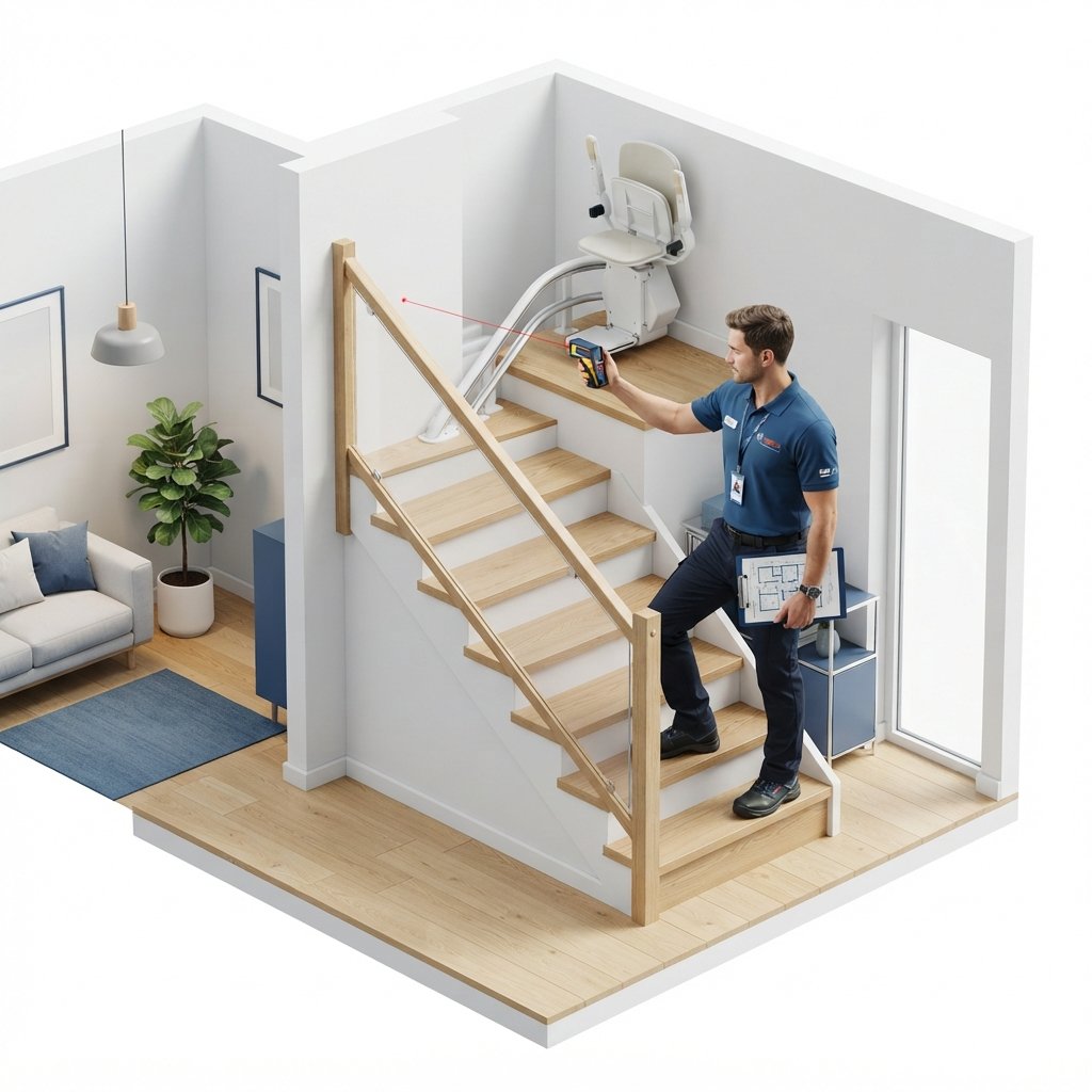 Documento con un presupuesto personalizado para la instalación de una silla salvaescaleras con precio y servicios incluidos.