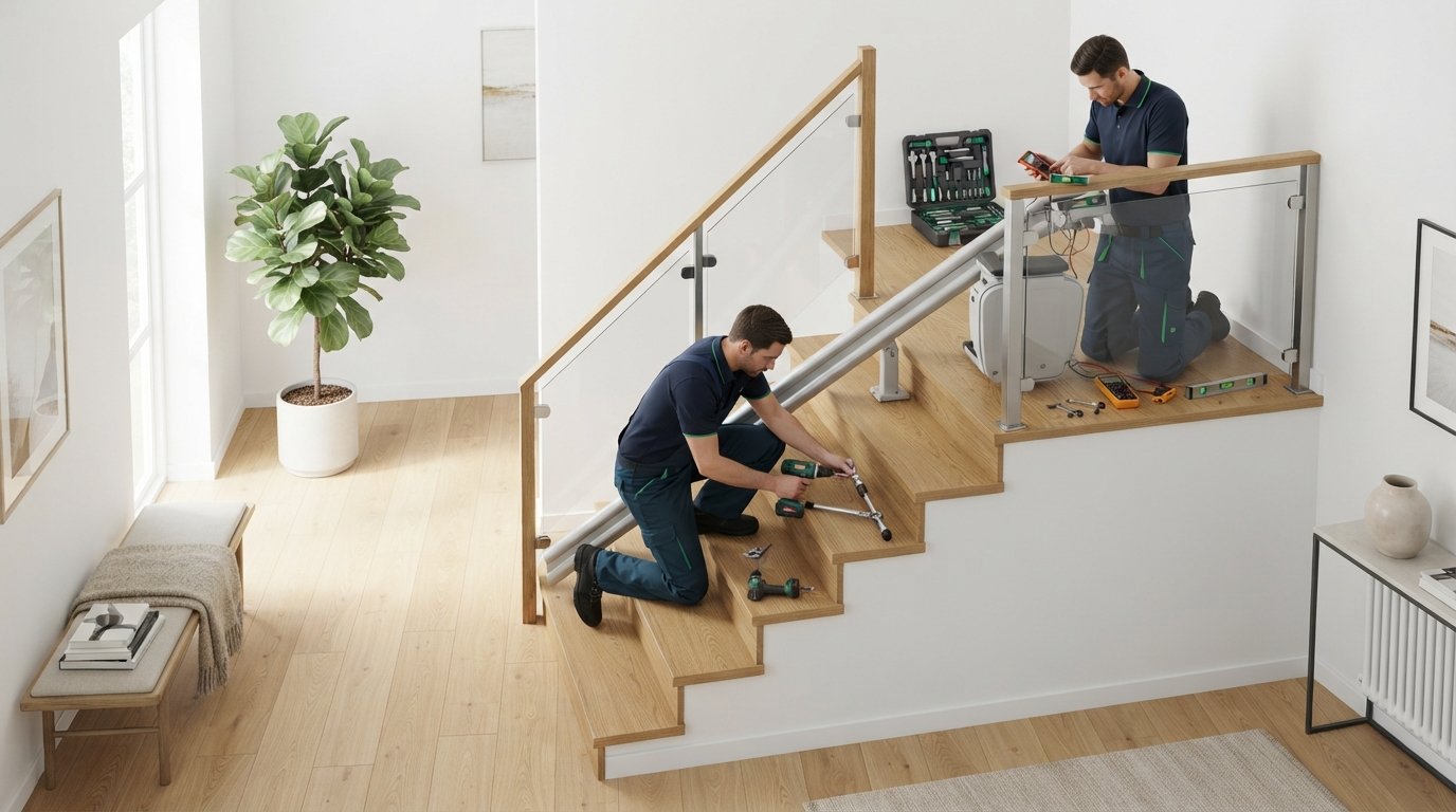 Instalación profesional de una silla salvaescaleras en una vivienda de Madrid