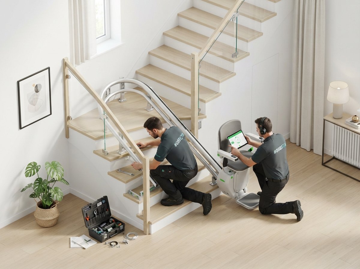 Instalación profesional de una silla salvaescaleras