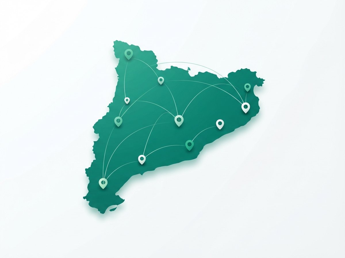 Mapa ilustrado de cobertura de instalación de sillas salvaescaleras