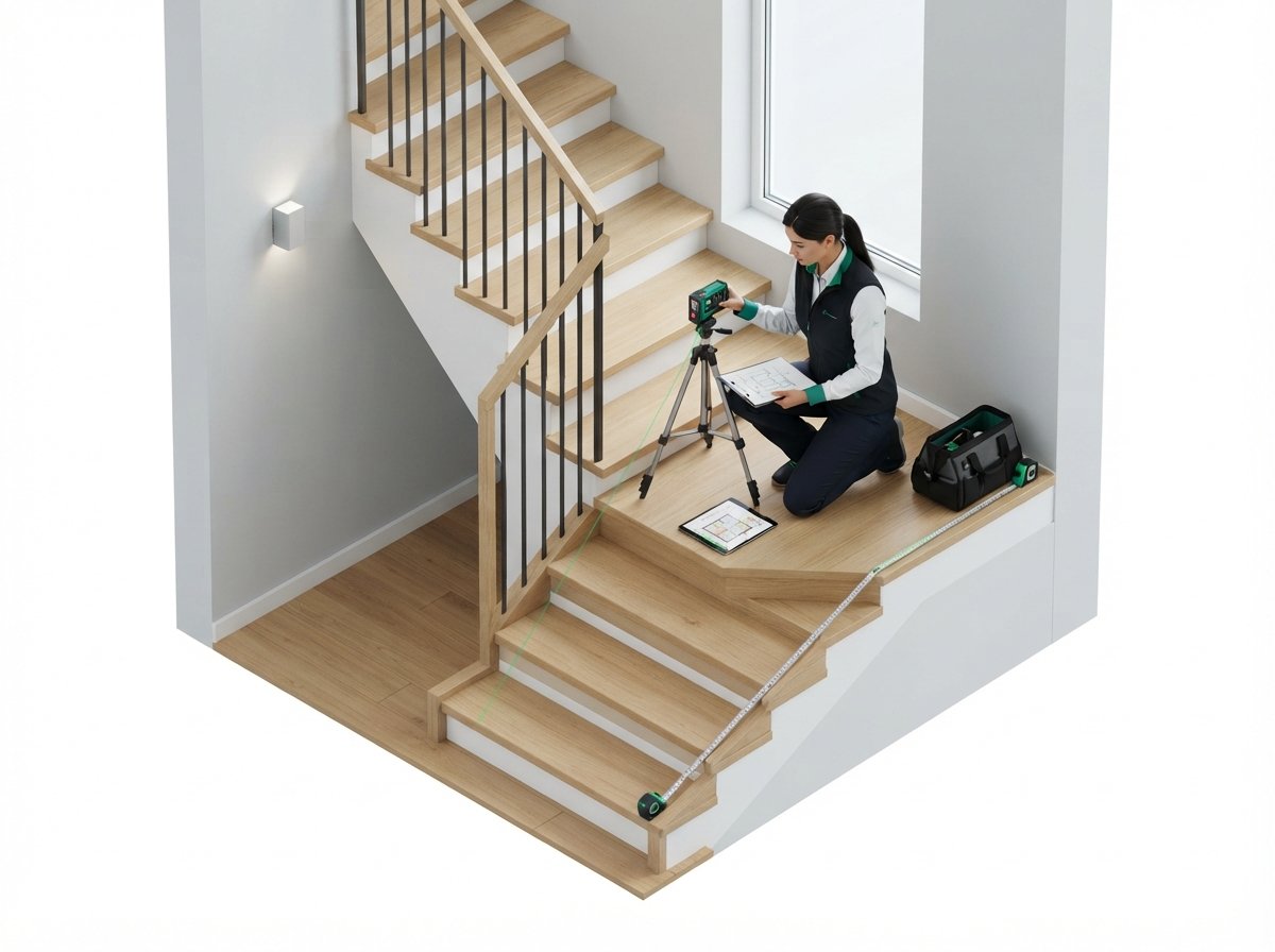 Visita técnica para instalar una silla salvaescaleras